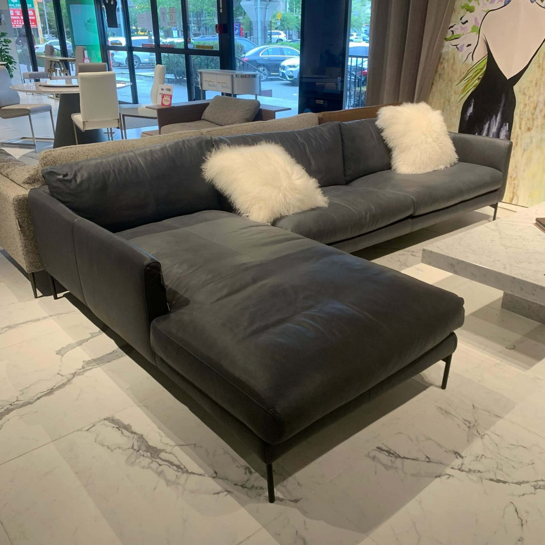 FLEMING Full Leather Sectional - Corium Italia