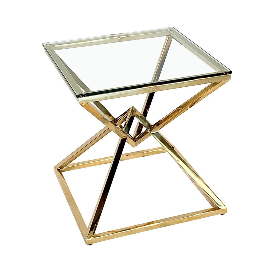 DOHA Glass End Table