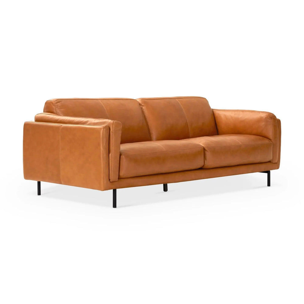 SADIE Classic Caramel Leather Sofa