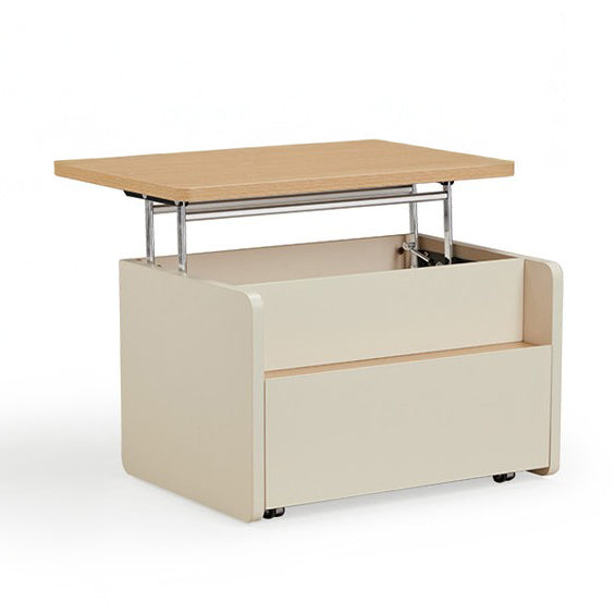 White & Wood Lift-up Top Coffee Table