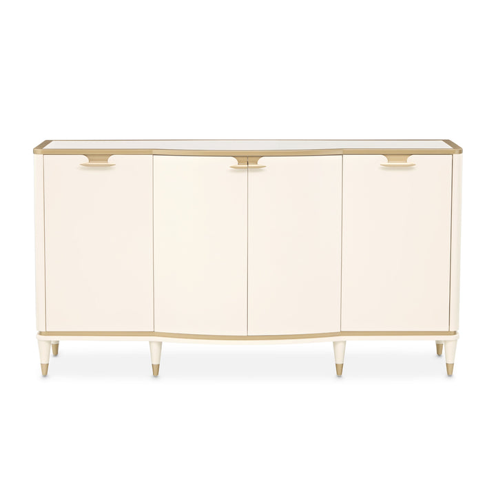 LA TERRAZZA Gold-Trimmed Cream Sideboard - Michael Amini