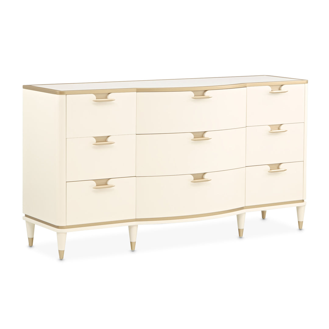 LA TERRAZZA Gold-Trimmed Bedroom Dresser - Michael Amini