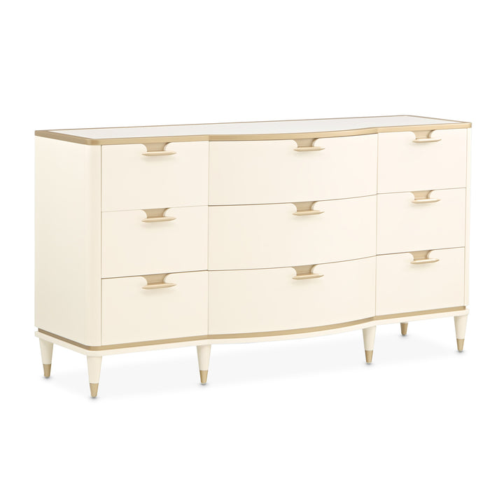 LA TERRAZZA Gold-Trimmed Bedroom Dresser - Michael Amini