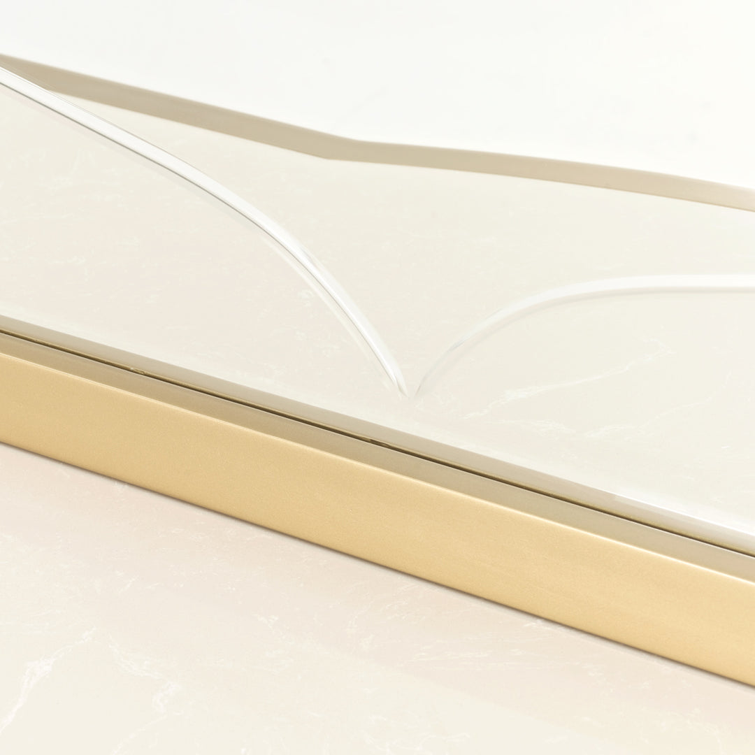 LA TERRAZZA Wide Curved Dresser Mirror - Michael Amini