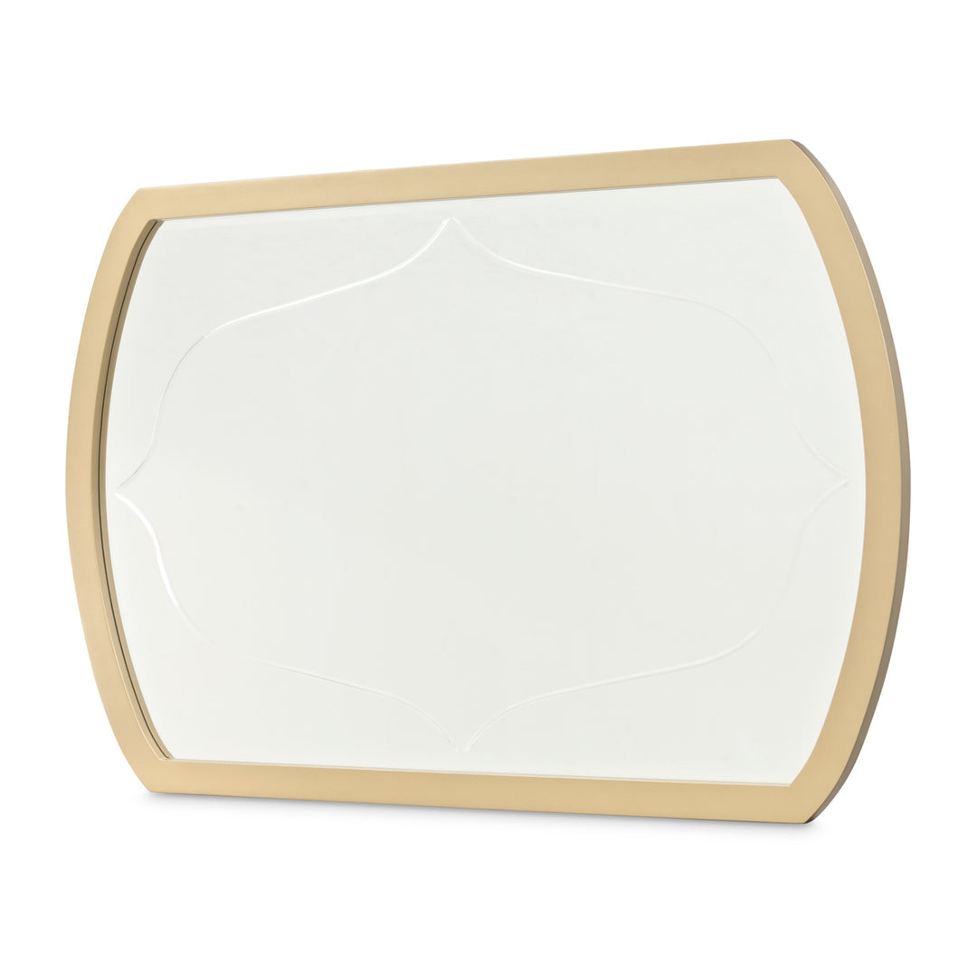 LA TERRAZZA Wide Curved Dresser Mirror - Michael Amini