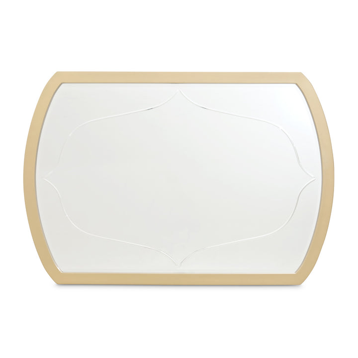 LA TERRAZZA Wide Curved Dresser Mirror - Michael Amini