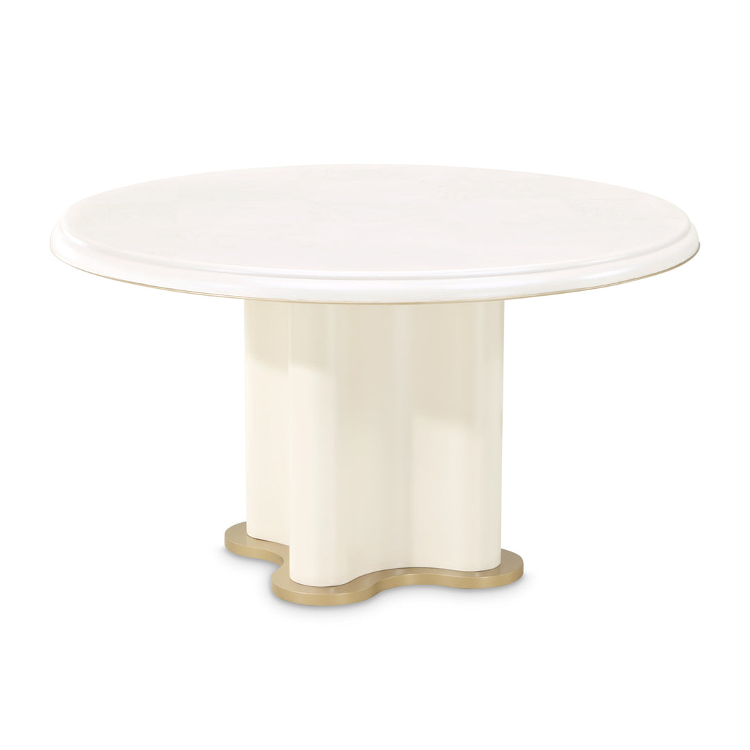 LA TERRAZZA Wave Pedestal Dining Table - Michael Amini