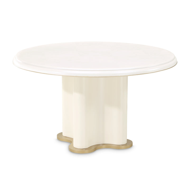 LA TERRAZZA Wave Pedestal Dining Table - Michael Amini