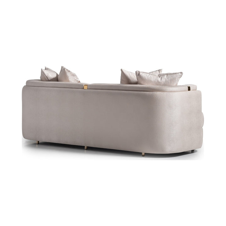 CARMELA Almond Gold Sofa - Michael Amini
