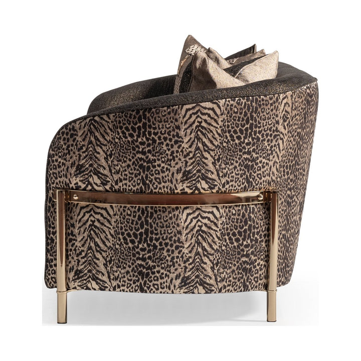 LISBON Gold Fabric Sofa - Michael Amini