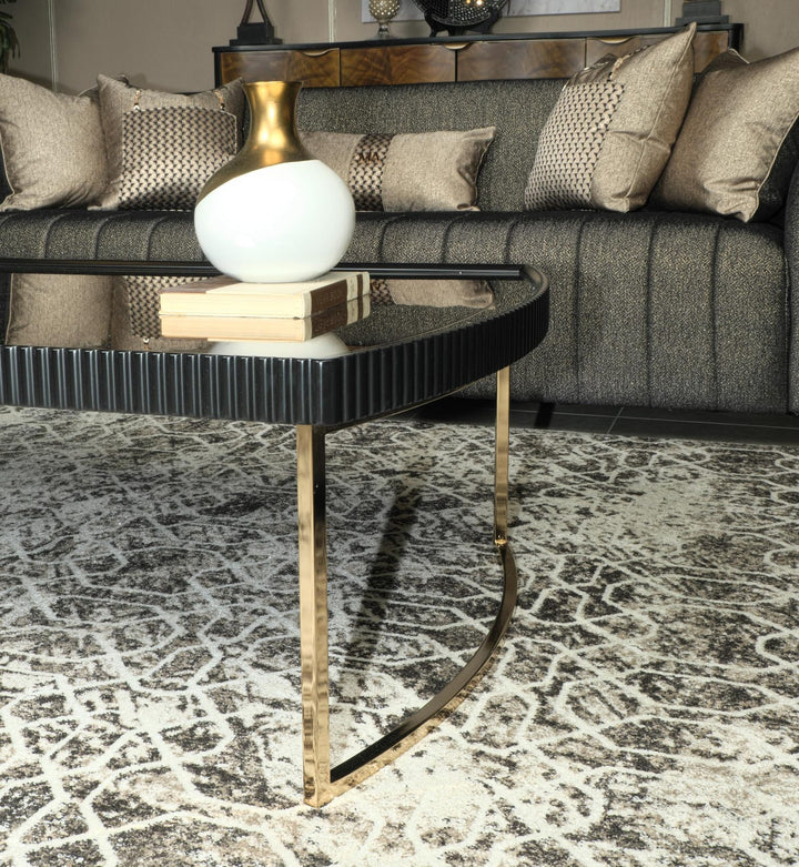 LISBON Black Coffee Table - Michael Amini