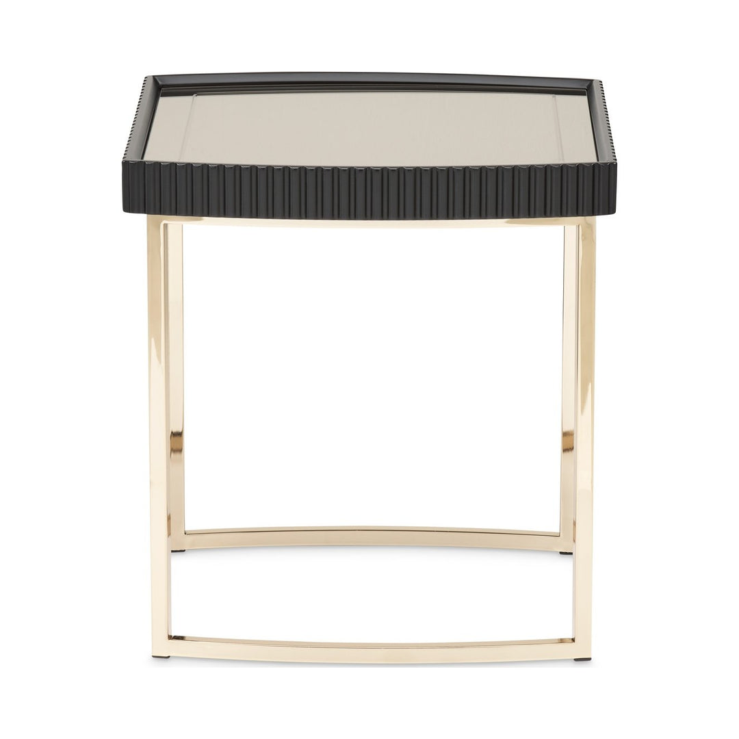 LISBON Black End Table - Michael Amini