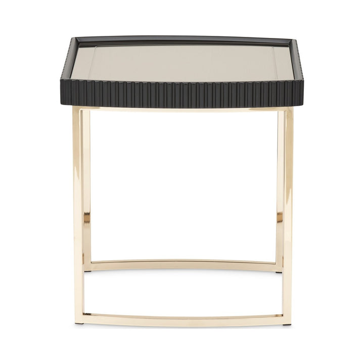 LISBON Black End Table - Michael Amini