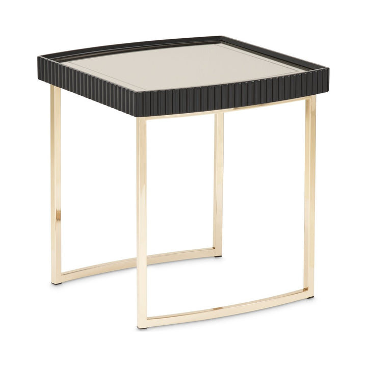 LISBON Black End Table - Michael Amini