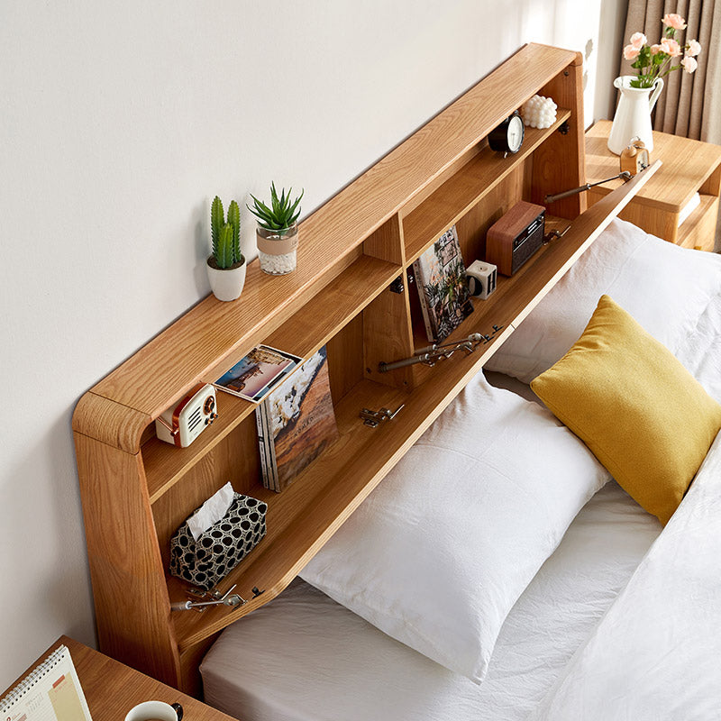 LINDEN Oak Frame Storage Bed