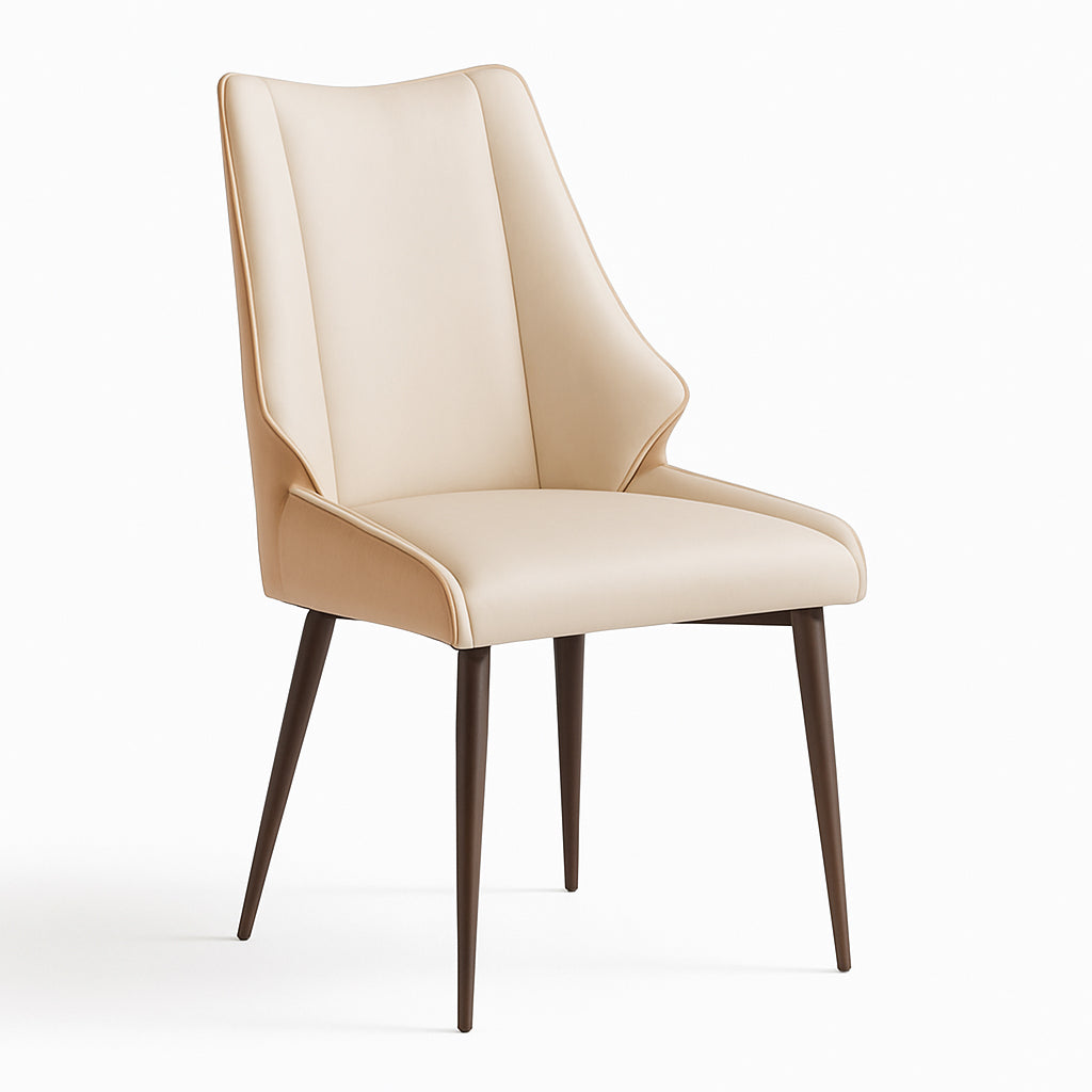 SAVINO Sleek Two-Tone Leathaire Chair with Sturdy Frame