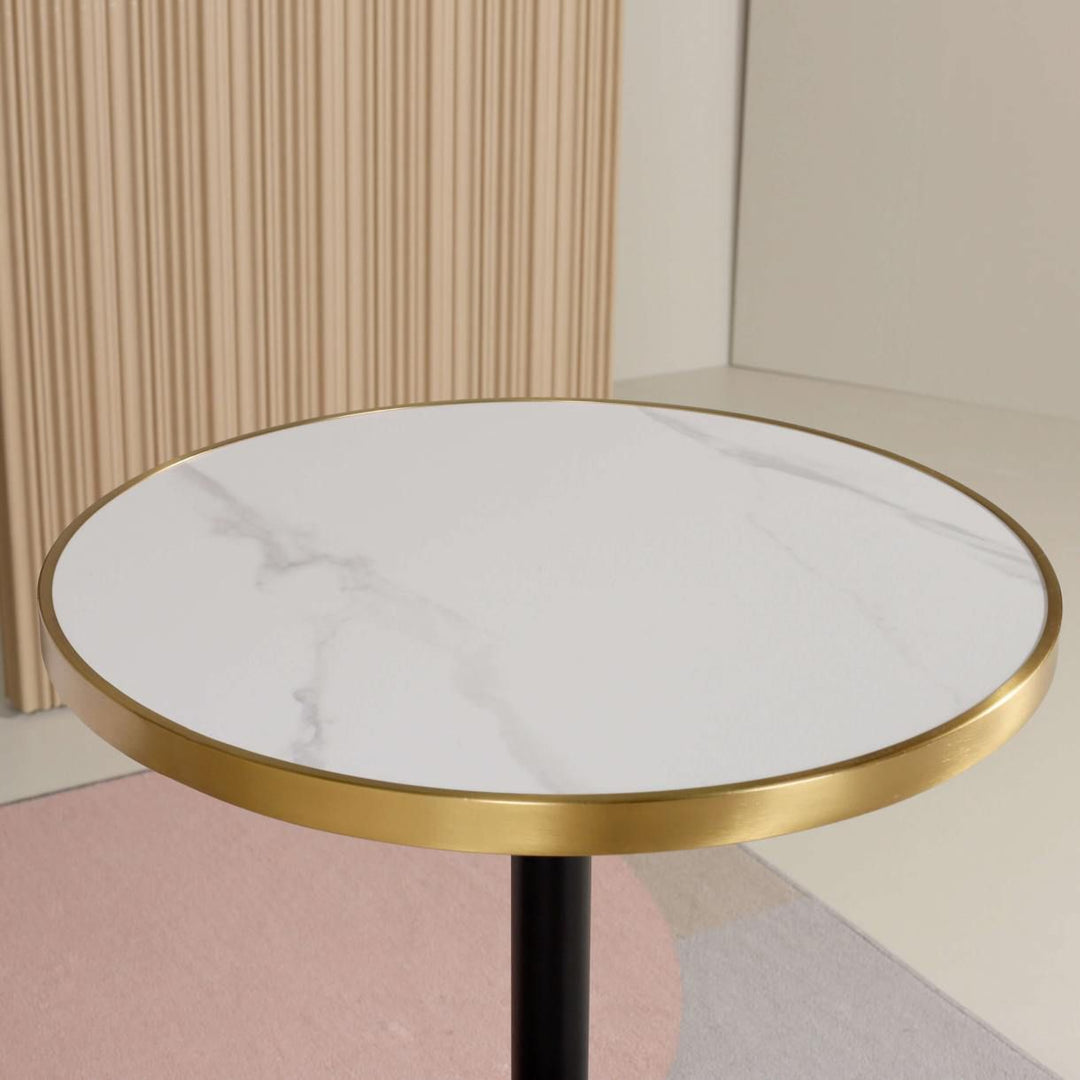 CHARLOTTE White Ceramic Bar Table