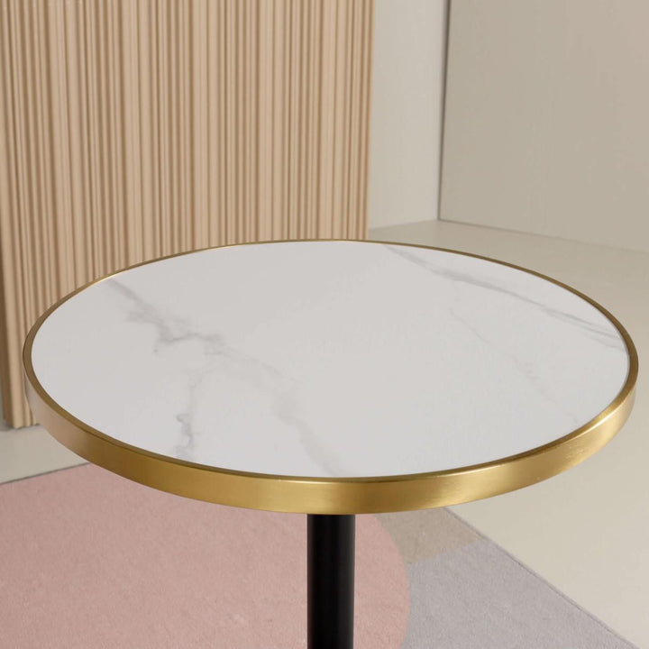 CHARLOTTE White Ceramic Bar Table