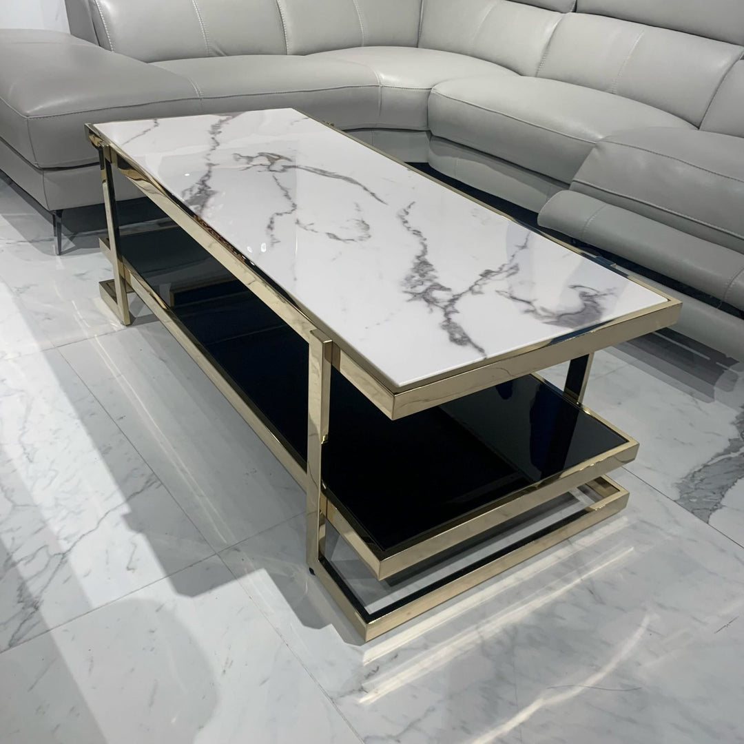 STELLA Faux Marble Coffee Table