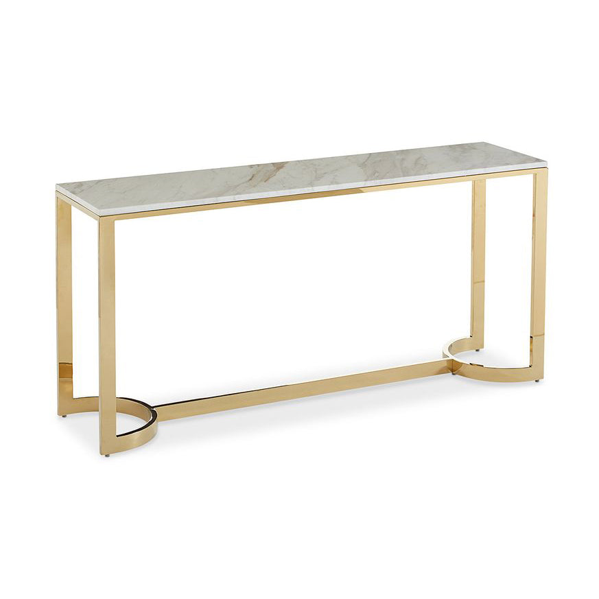 JASMINE White Marble Console Table