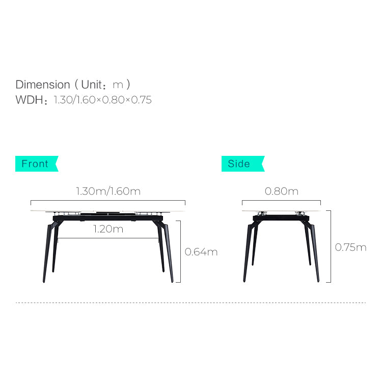 FLEXIA Space-Saving Dining Table with Extendable Top