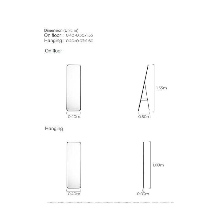 MAXWELL Full-Length Stand Mirror