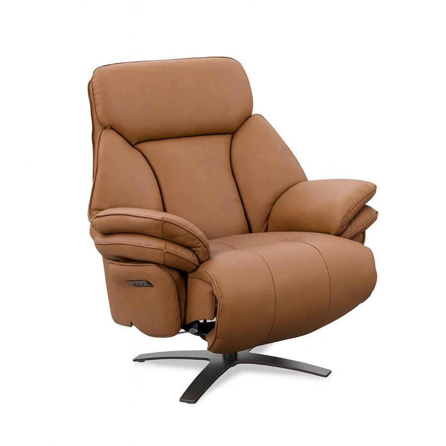 MATTEO Leather Power Recliner Accent Chair