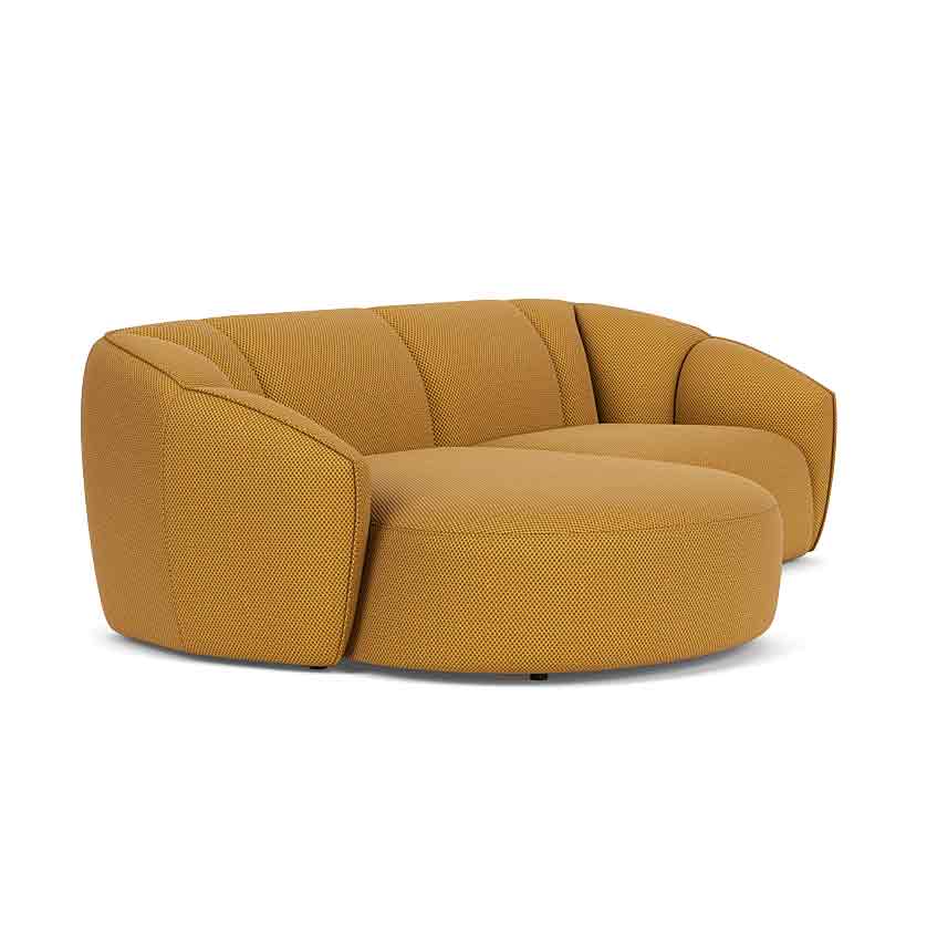 ELLE Balloon Fabric Compact Sectional