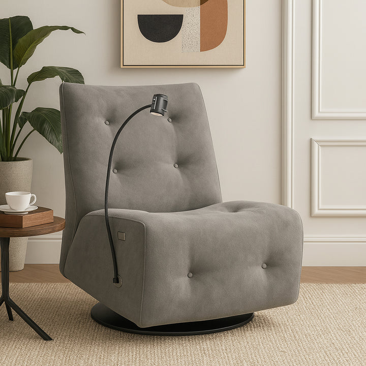 TAVIERO Customizable Fabric Recliner Lounge Chair