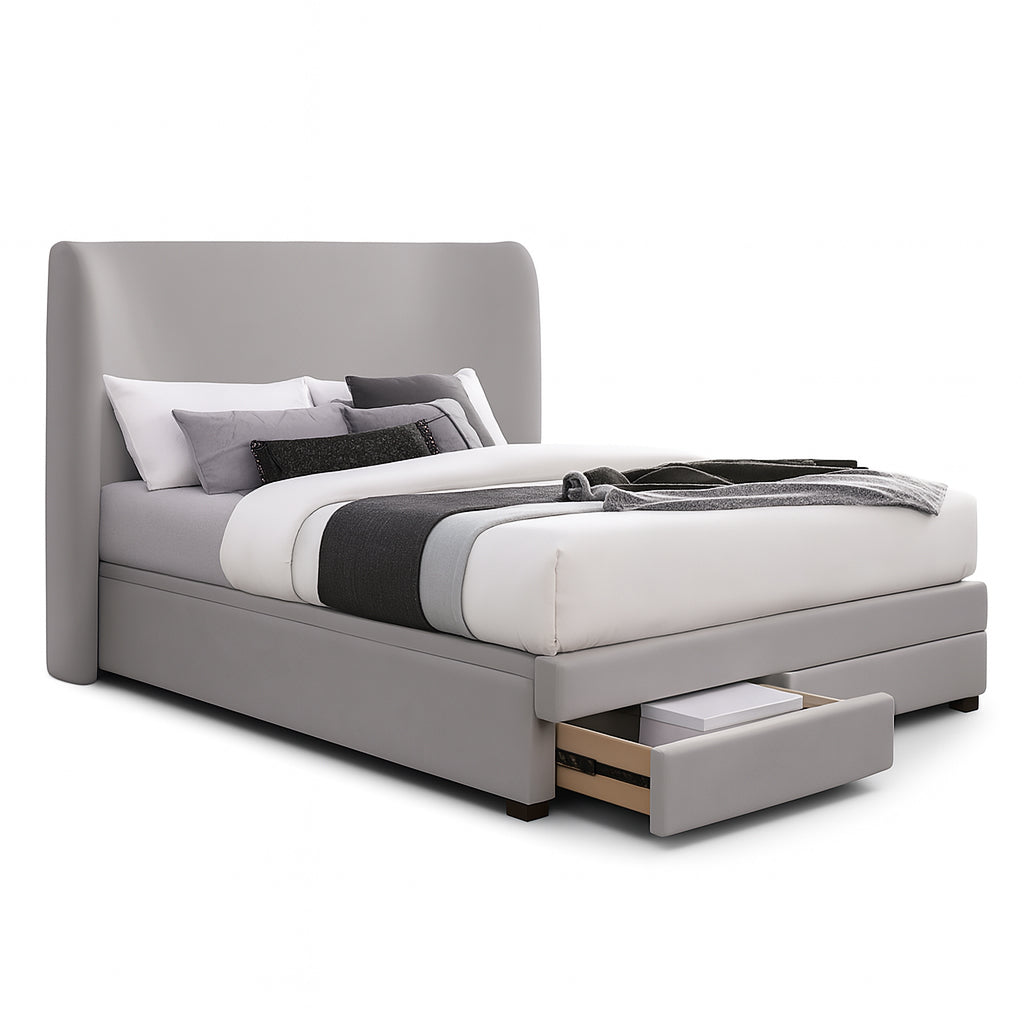 NIVARA Modern Lift Up Storage Bed