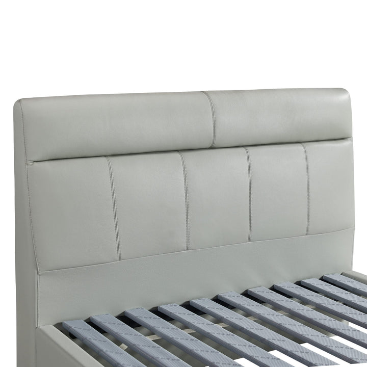 LYSANDER Half Leather, Light Green Bed