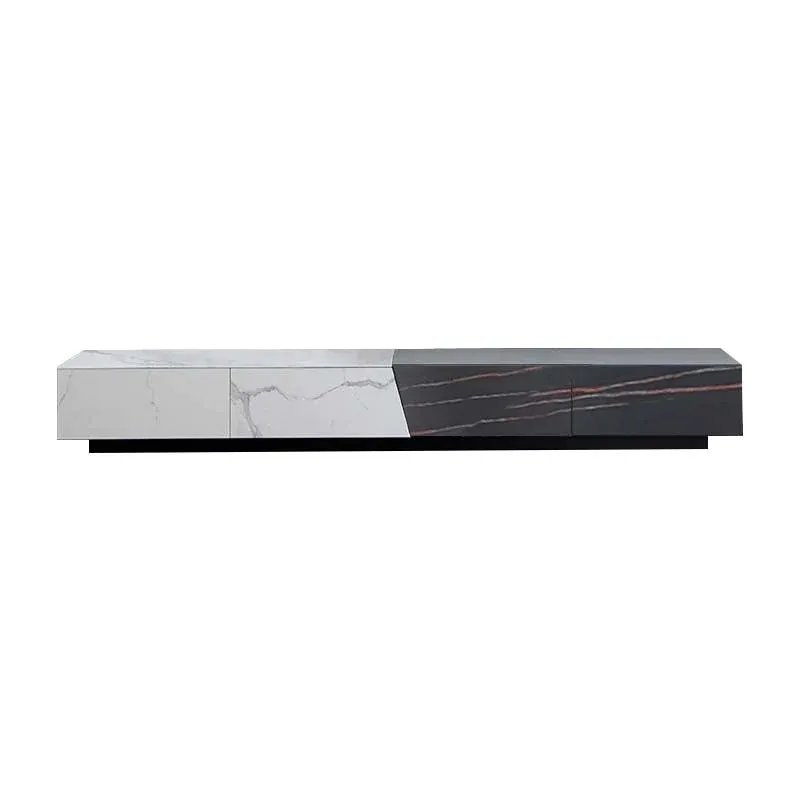 AGIM Black & White Ceramic TV Stand
