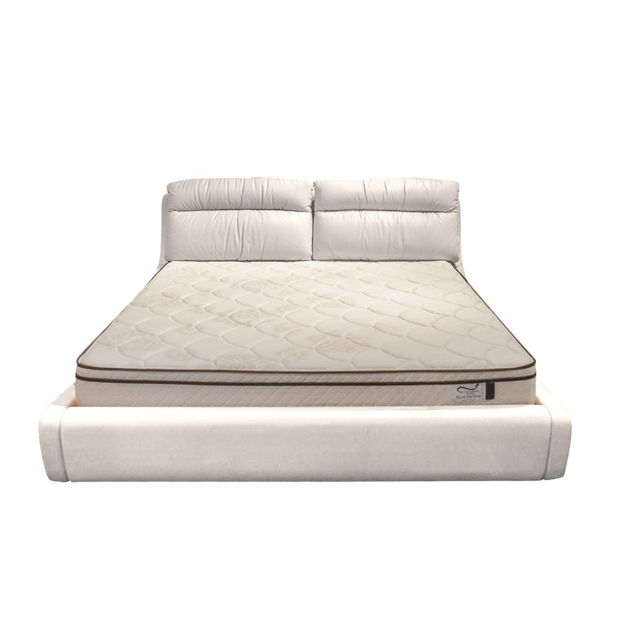 GENESIS Leather Storage Bed White