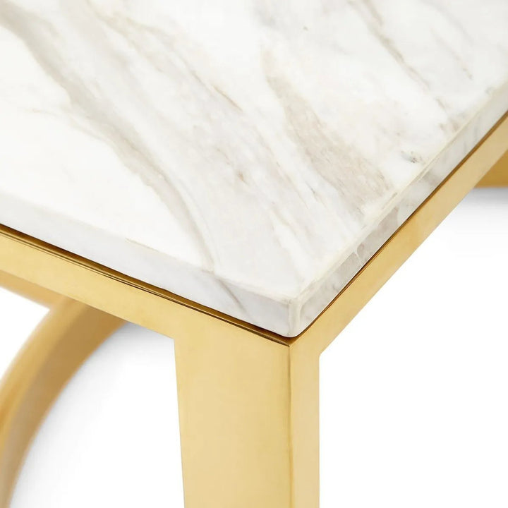 JASMINE White Marble Coffee Table