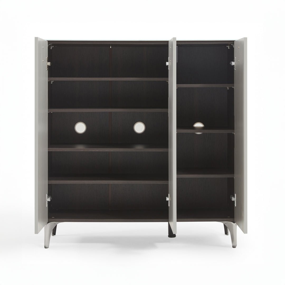 LENNON Tempered Glass Shoe Cabinet