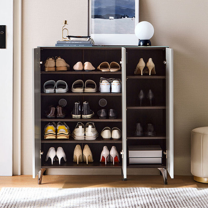 LENNON Tempered Glass Shoe Cabinet
