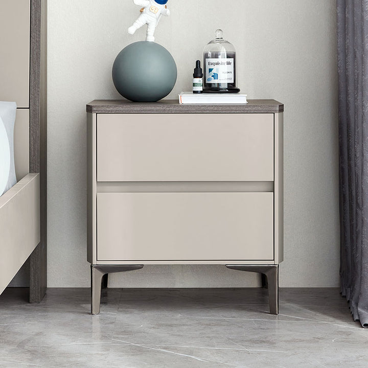 FAITH Minimalist Khaki Nightstand