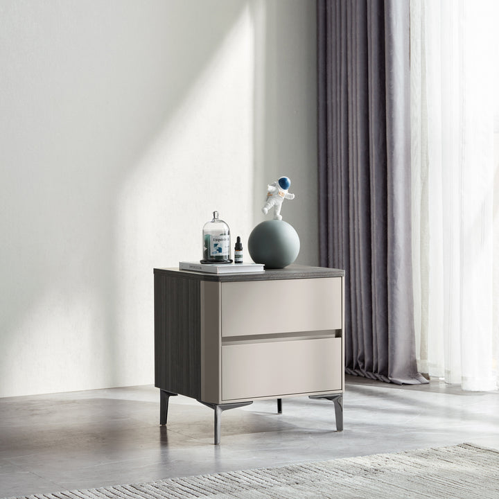 FAITH Minimalist Khaki Nightstand