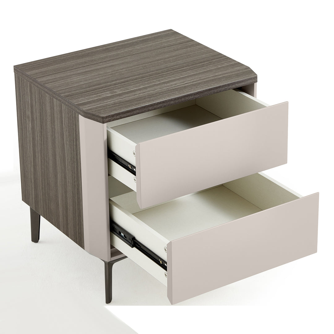 FAITH Minimalist Khaki Nightstand