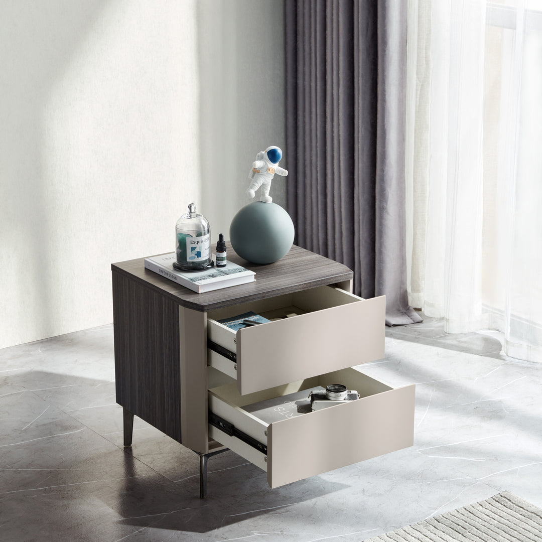 FAITH Minimalist Khaki Nightstand