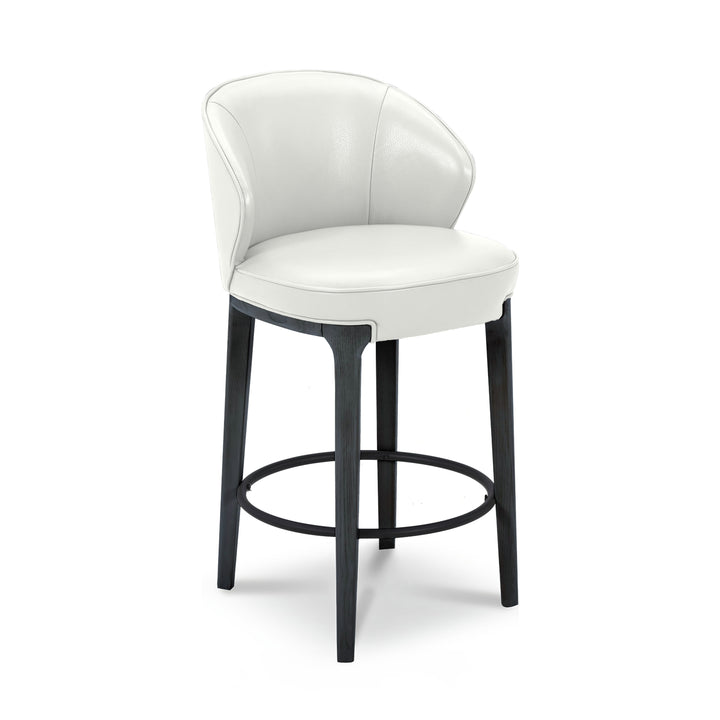 CLARA Taupe Leatherette Bar Stools