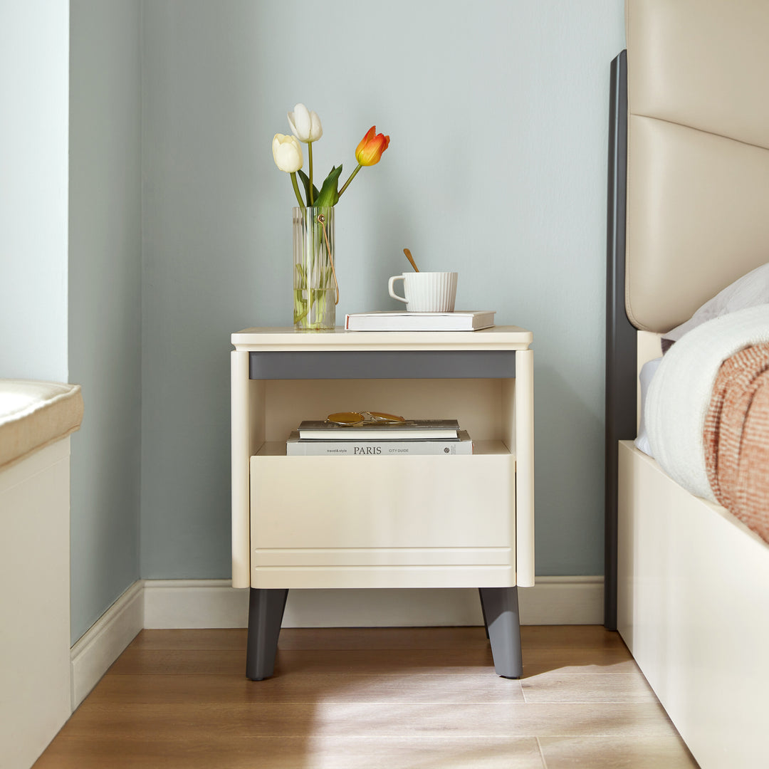 FABIAN Cream Nightstand