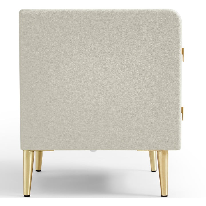 LISA Two Drawer, Bedroom Nightstand