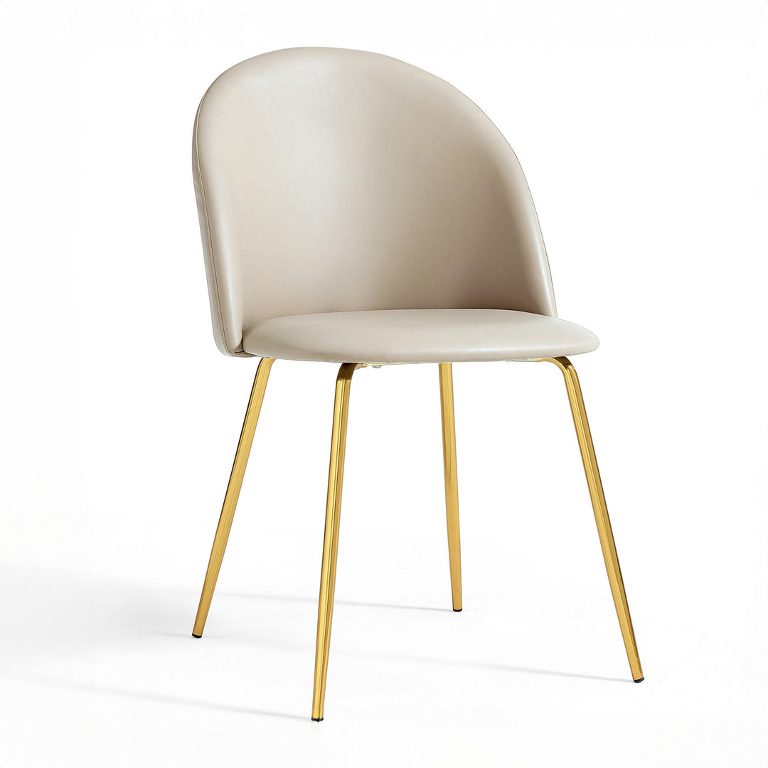 LADONNA Grey Fabric Dining Chair