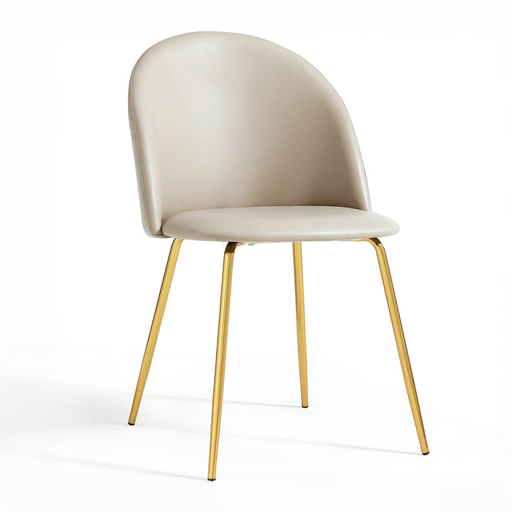 LADONNA Grey Fabric Dining Chair