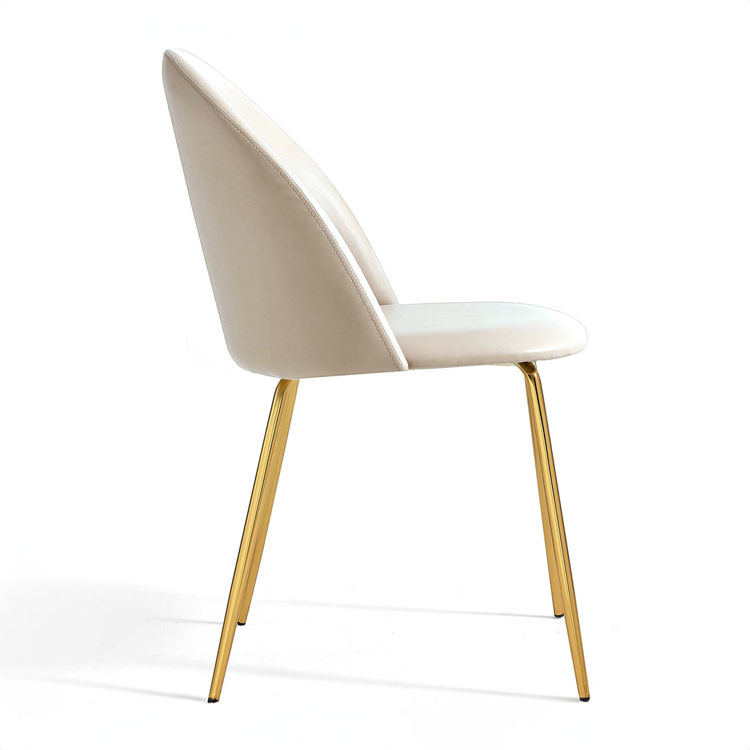 LADONNA Grey Fabric Dining Chair