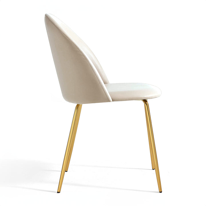 LADONNA Grey Fabric Dining Chair