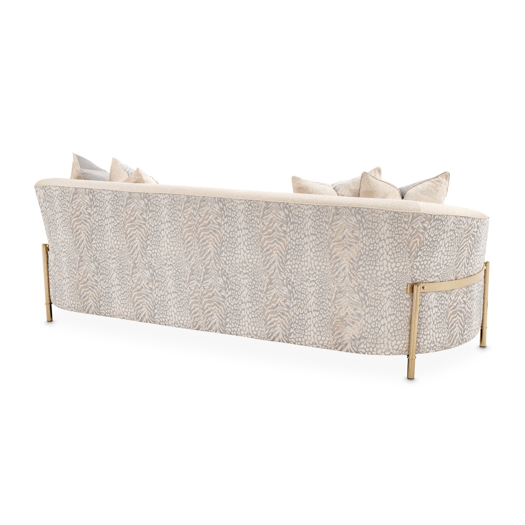 LISBON Opal Gold Fabric Sofa - Michael Amini