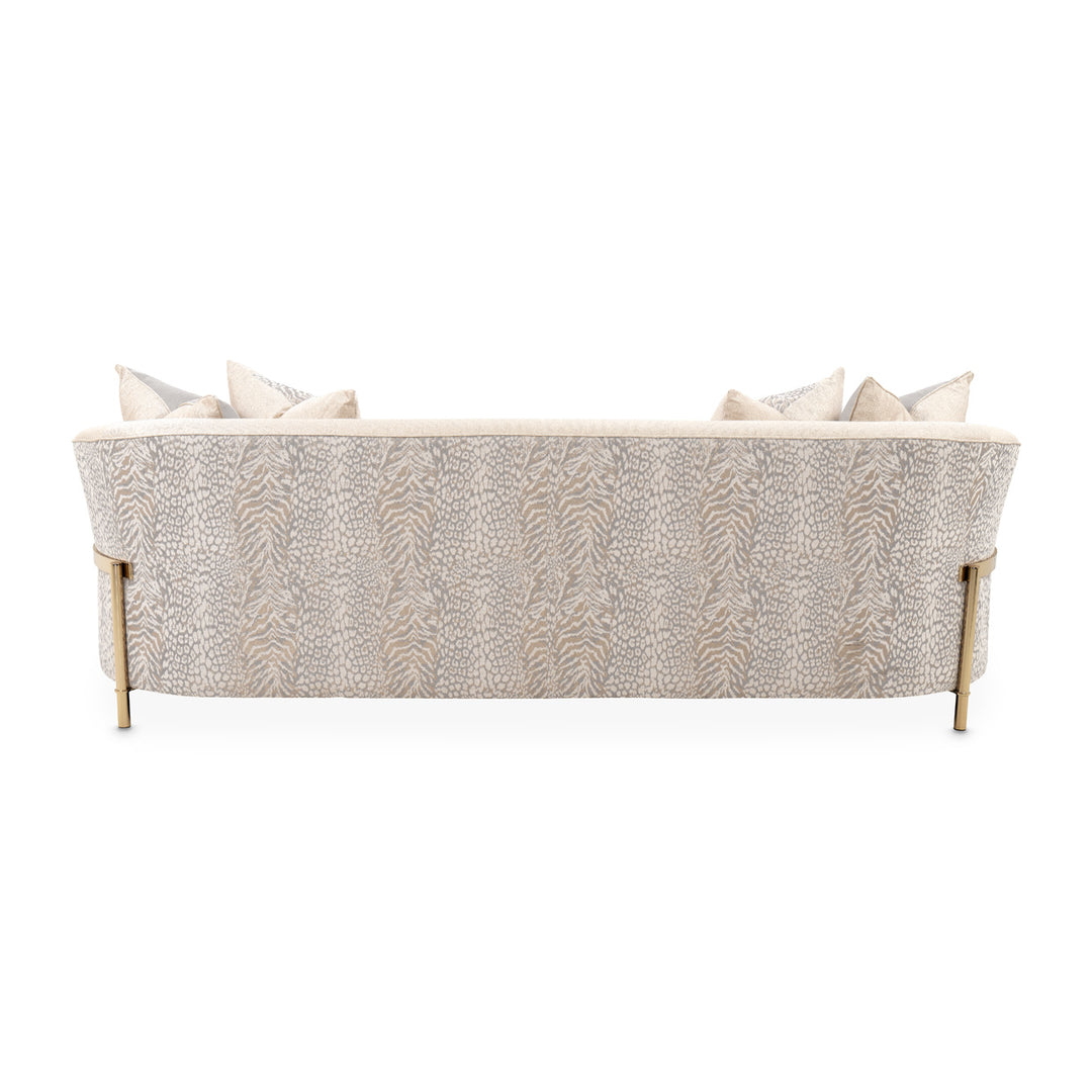 LISBON Opal Gold Fabric Sofa - Michael Amini