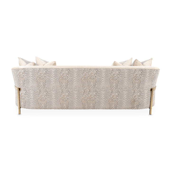 LISBON Opal Gold Fabric Sofa - Michael Amini